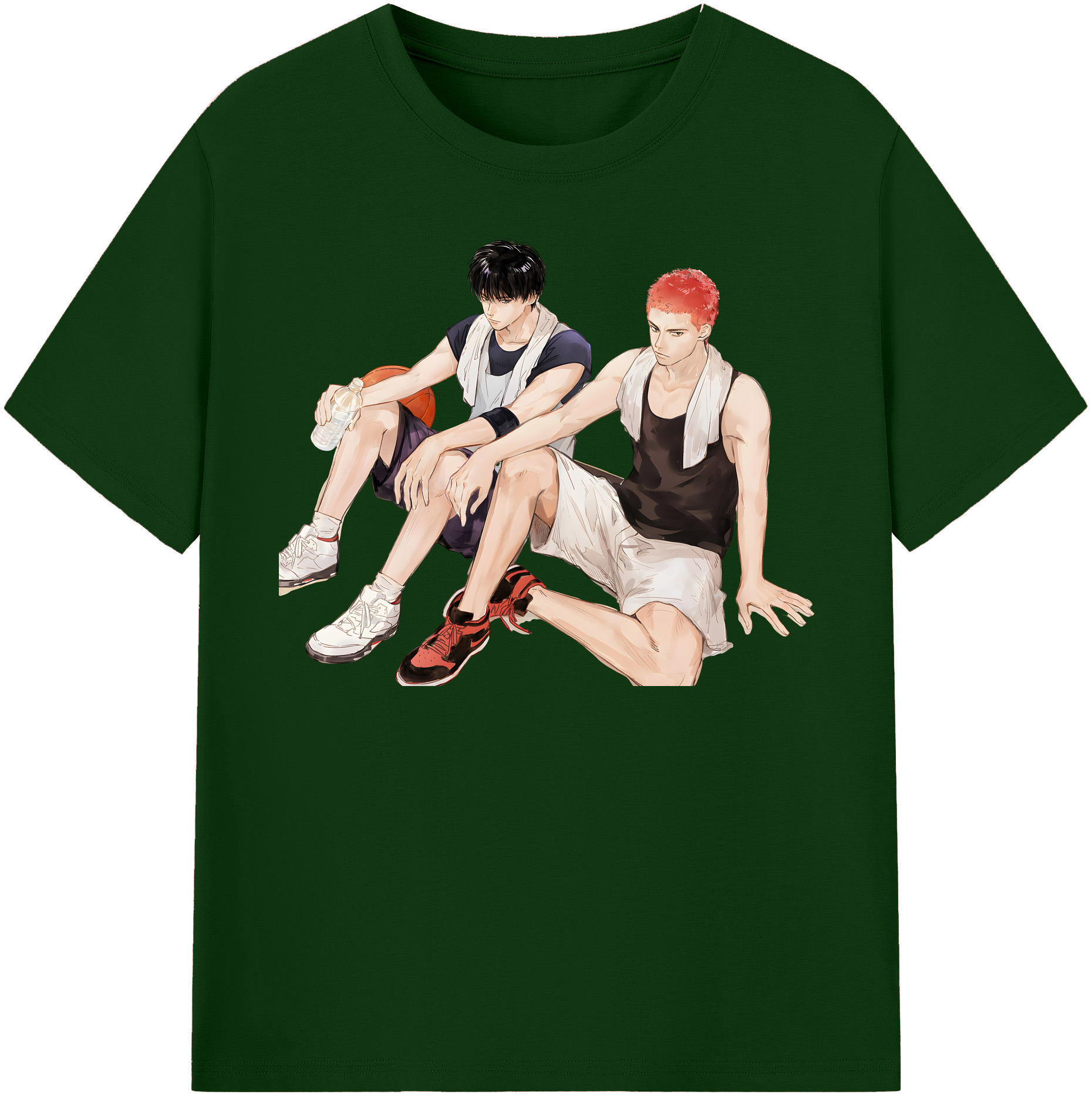 SLAM DUNK／スラムダンク 綿100％半袖Tシャツ（フロントプリント）